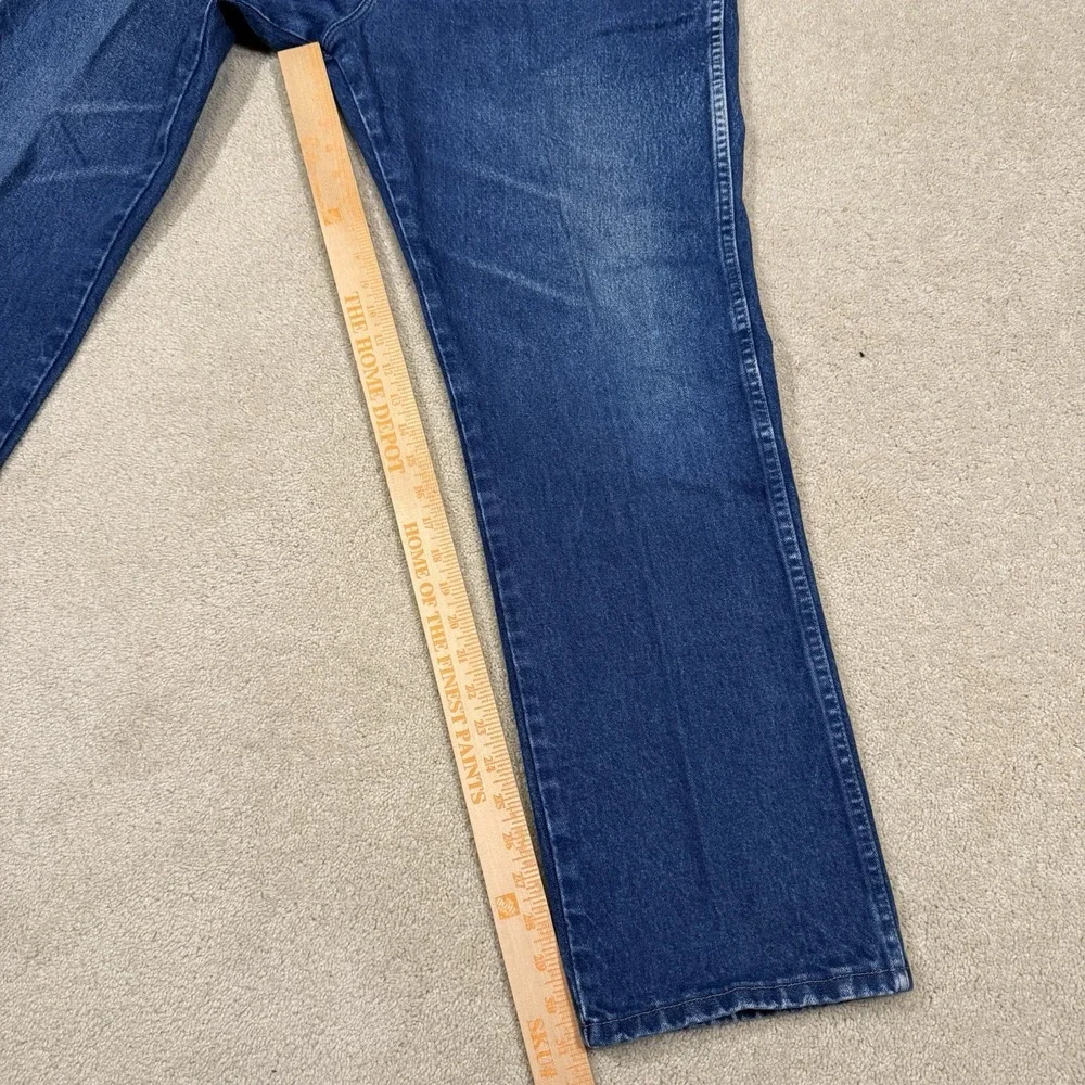 Wrangler Original Fit Cowboy Cut Men's 40x32 13MWZ Rigid Indigo Med Wash Western - Picture 7 of 8